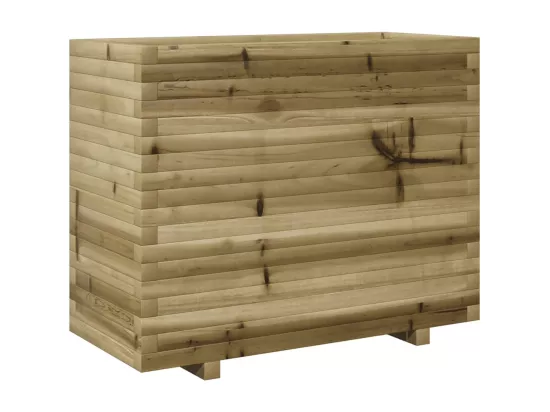 Jardinière bac lit surélevé bois marron 90 x 40 x 72.5 cm 02_0037997