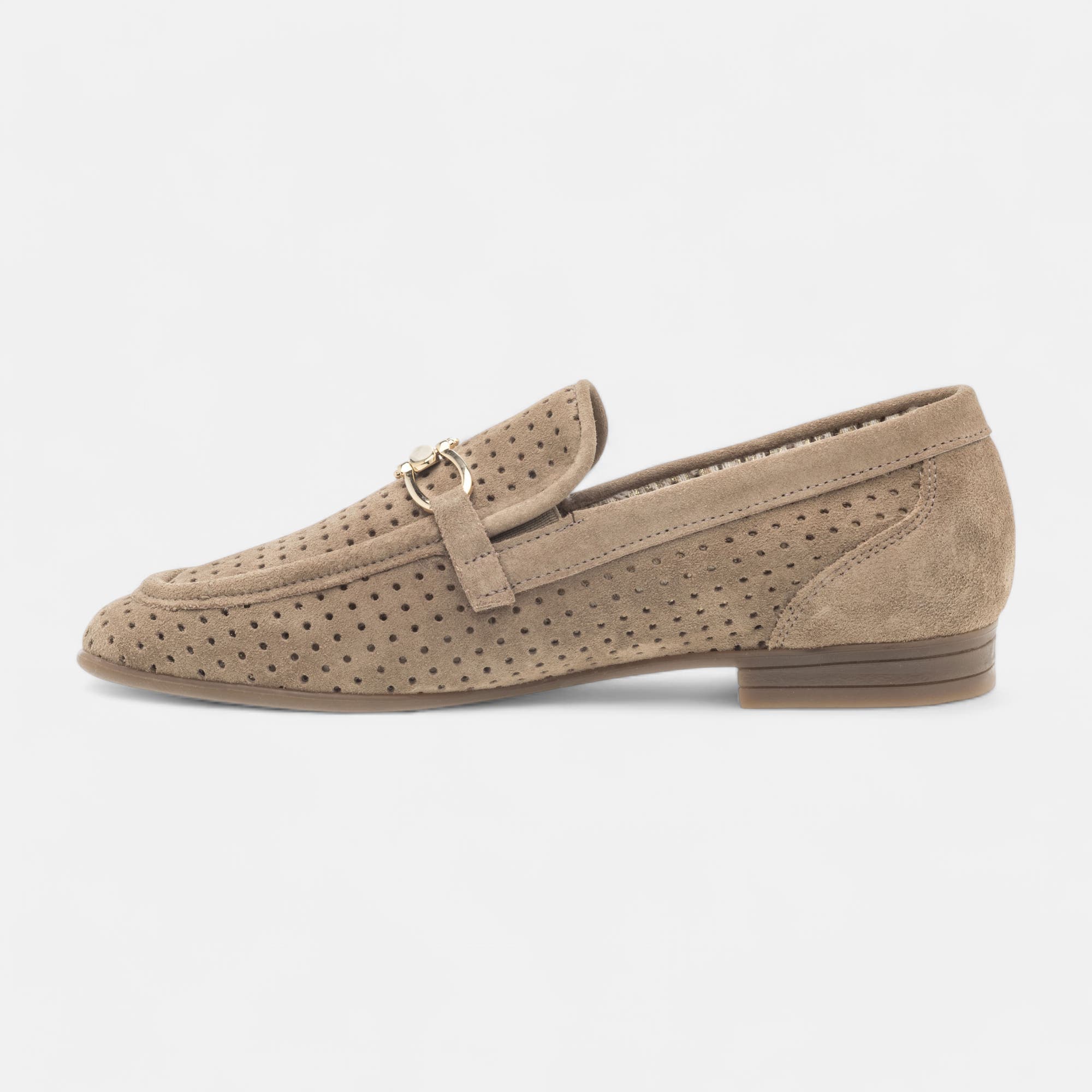 Mocassins Femme en cuir beige