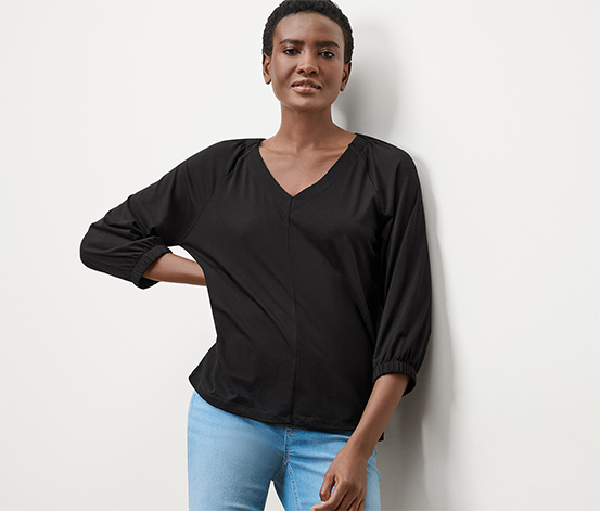Blusenshirt mit Raffung