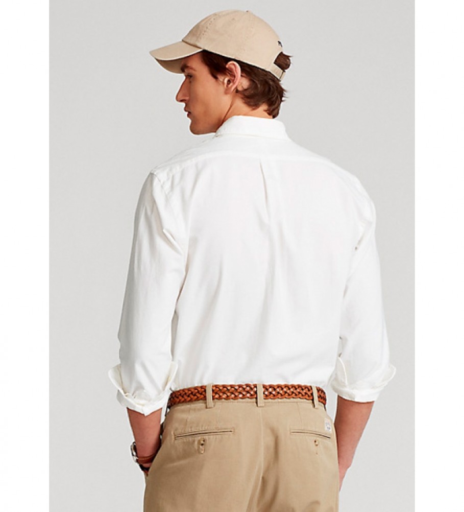 Ralph Lauren Camisa  Oxford Custom Fit blanco