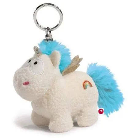NICI Theodor & Friends Schlüsselanhänger Einhorn Rainbow Flair mit Flügeln, 10 cm