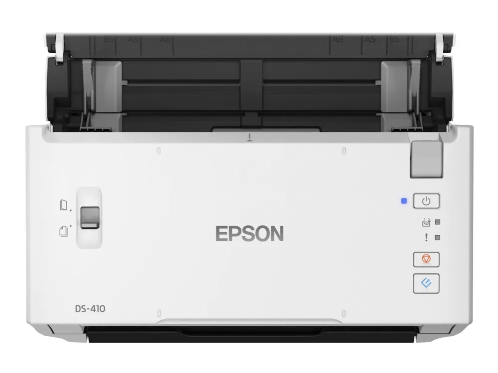 Epson WorkForce DS-410 - Dokumentscanner - Contact Image Sensor (CIS) - Duplex - A4 - 600 dpi x 600 dpi - op til 26 ppm (mono) / op til 26 ppm (farve) - ADF (50 ark) - op til 3000 scanninger pr. dag - USB 2.0