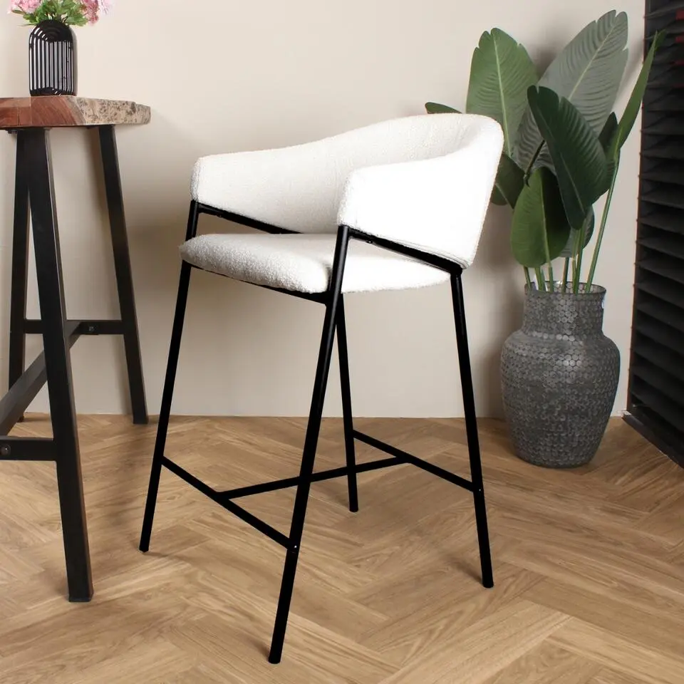DS4U - Elza barkruk boucle ivoor 65 cm
