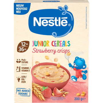 Nestlé Junior Cereals Strawberry Crisps 12m-36m 200 g