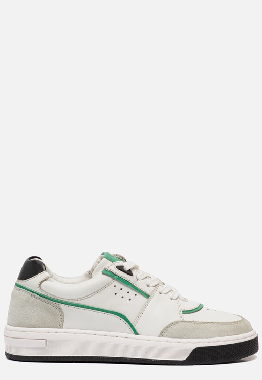 Muyters Retro Sneakers wit Leer