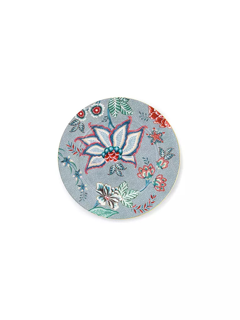 PIP STUDIO Dessertteller 17cm FLOWER FESTIVAL Light Blue hellblau