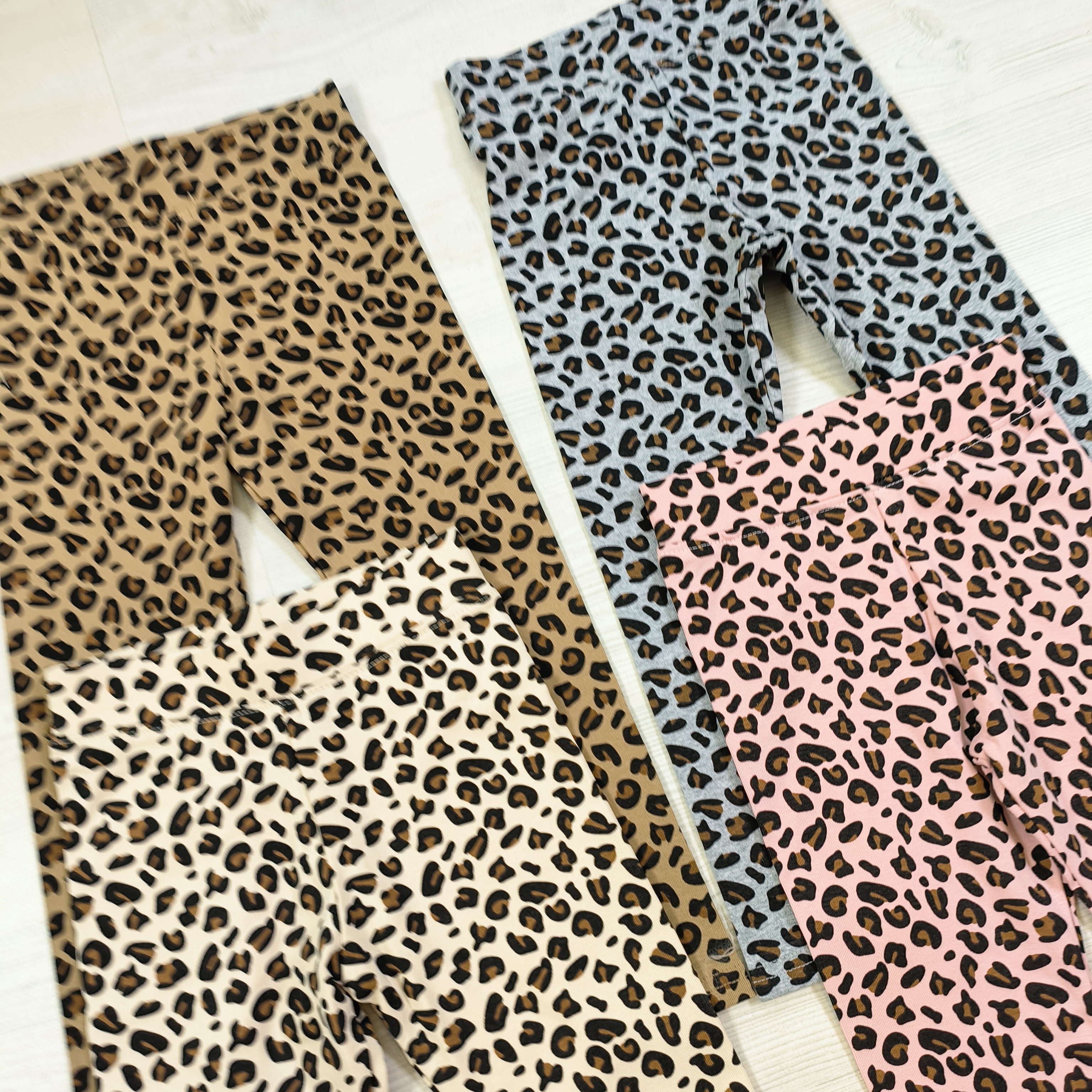Leopard legging - grijs