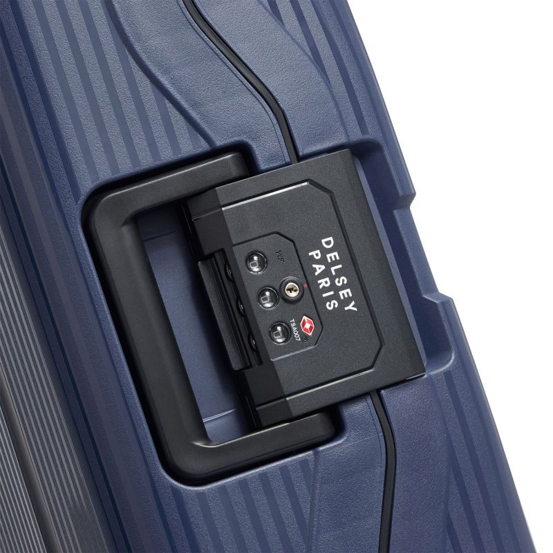 Valise cabine rigide Color Block hard Slim 55 cm Bleu