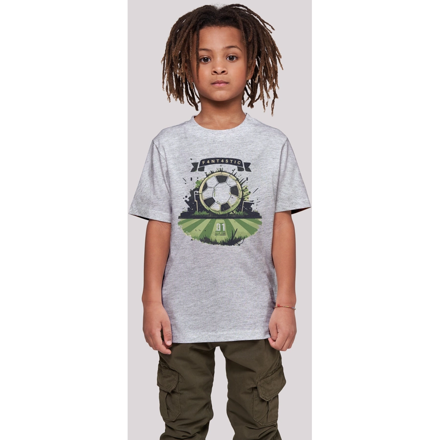 F4NT4STIC T-Shirt Fußball Feld heather grey
