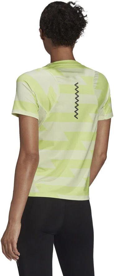 adidas Fast Allover Print løbe T-shirt Grøn