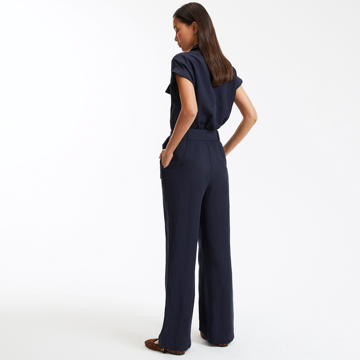 LA REDOUTE COLLECTIONS<br>Macacão em liocel/linho, assinatura ENEA