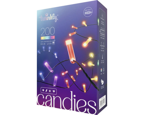 Twinkly Candies Parel Lichtsnoer 200 LED's 12 m