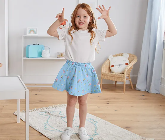 Jerseyrock mit Hose aus Bio-Baumwolle