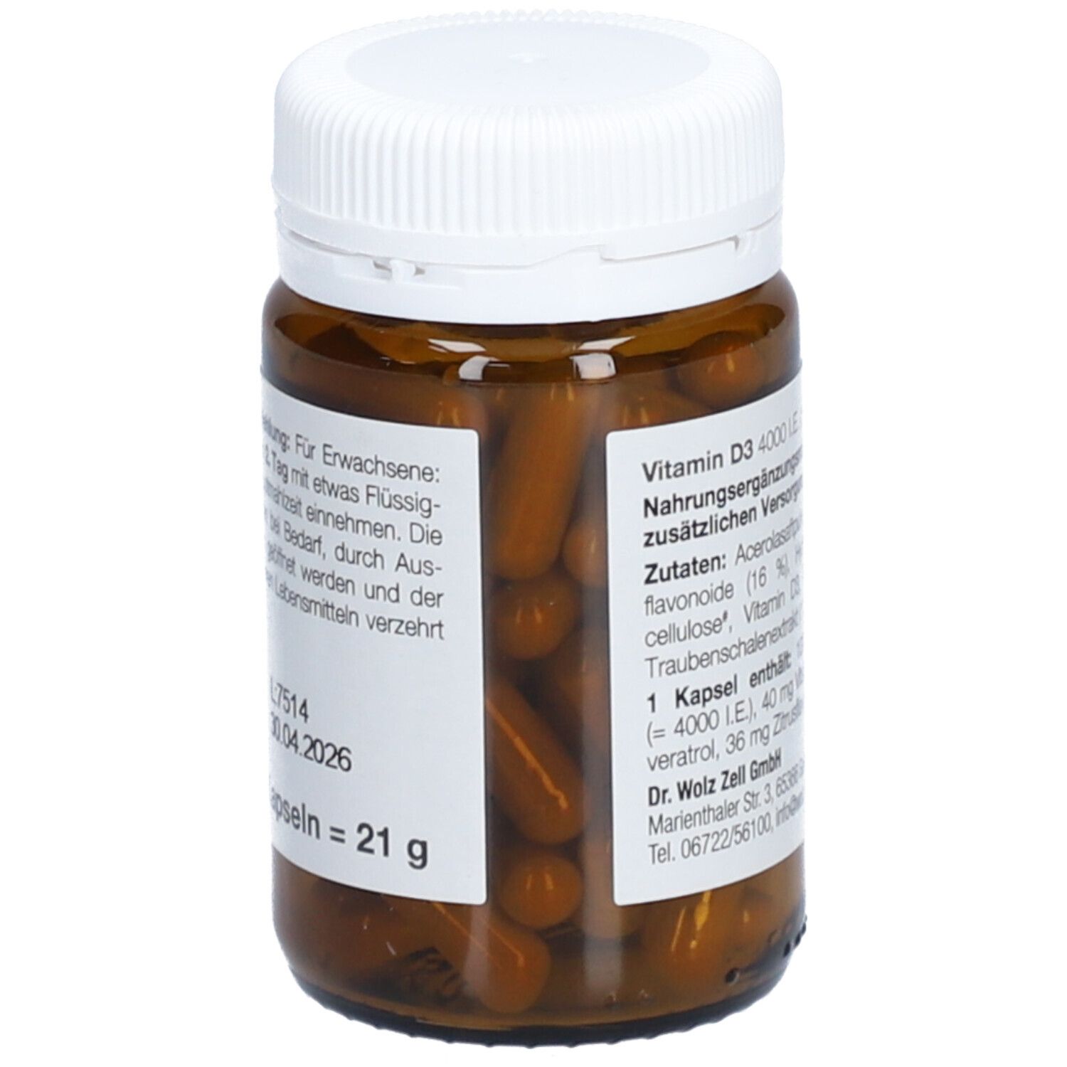 Dr. Wolz Vitamin D3 4000 I.E. plus