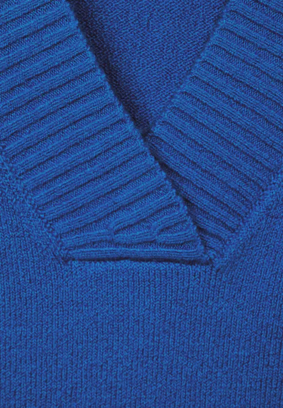 V-Ausschnitt Pullover - fresh intense gentle blue