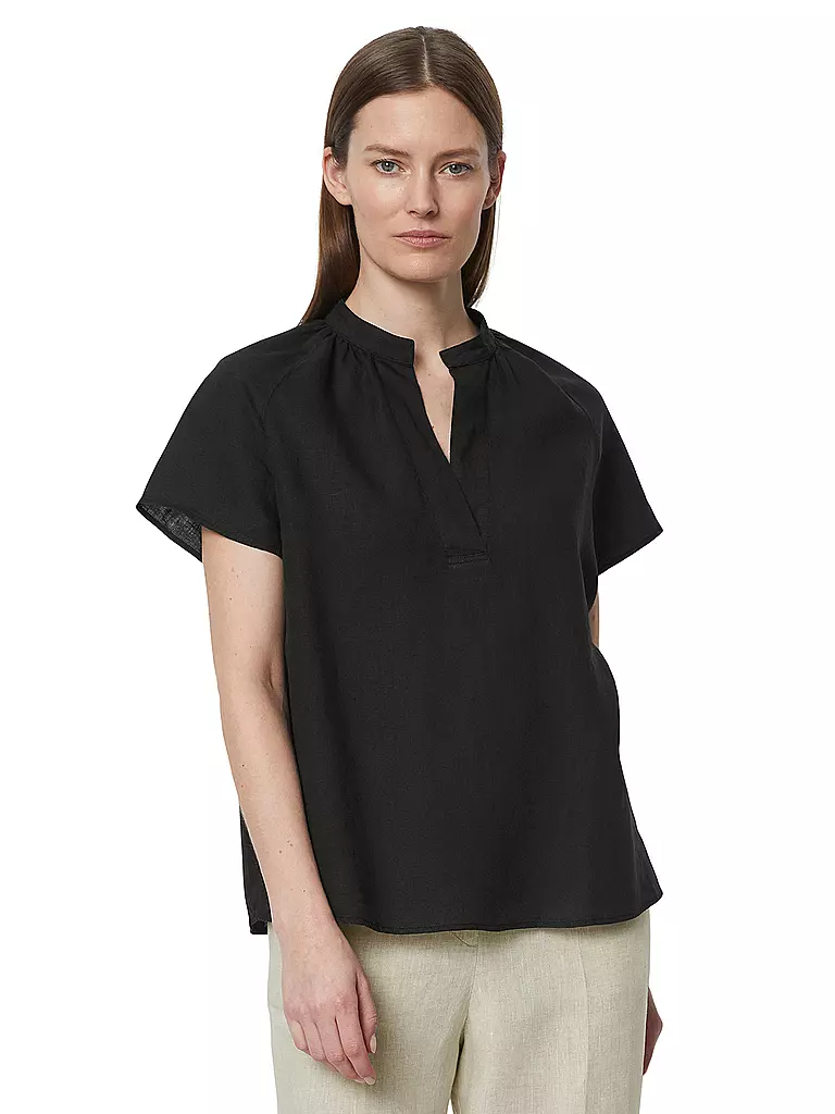 MARC O'POLO Blusenshirt schwarz