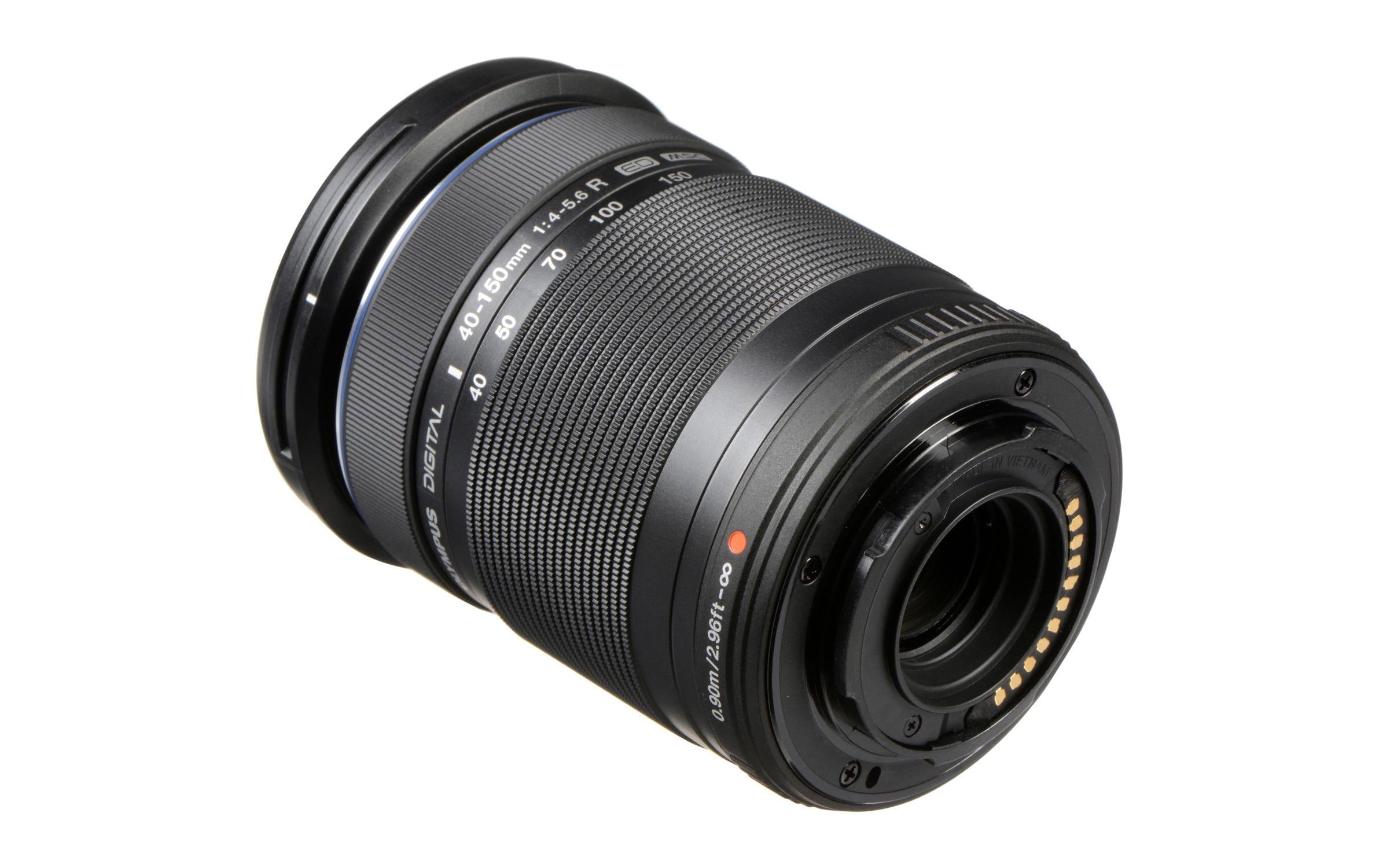 Zoomobjektiv M.Zuiko ED 40-150 mm F/4.5-5.6 R MFT, Schwarz<br>Kompaktes Telezoom-Objektiv mit MSC-Autofokus