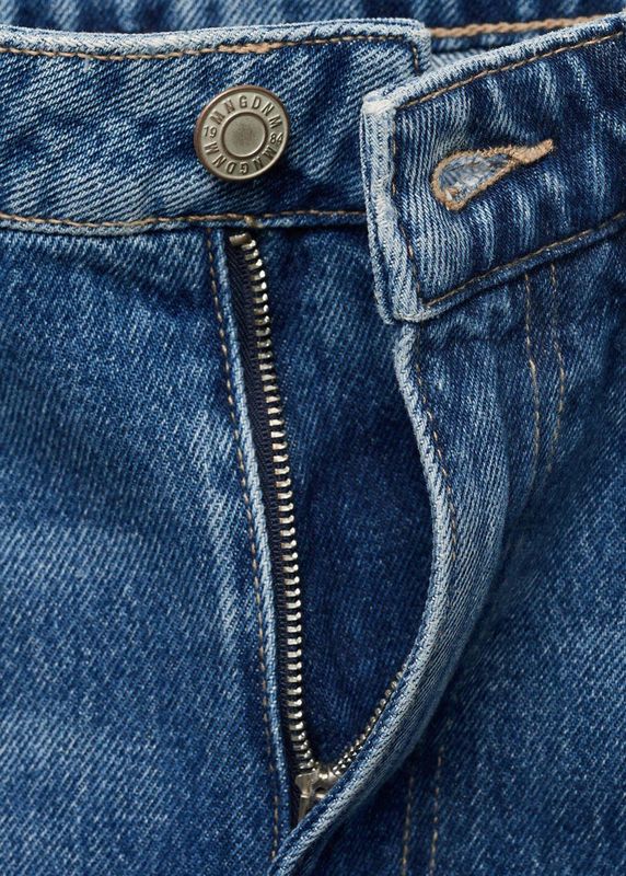 MANGO - BET - Jeans - Blauw Denim - Baggy - Mid Waist