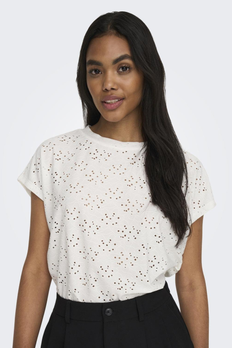 Only witte dames t-shirt