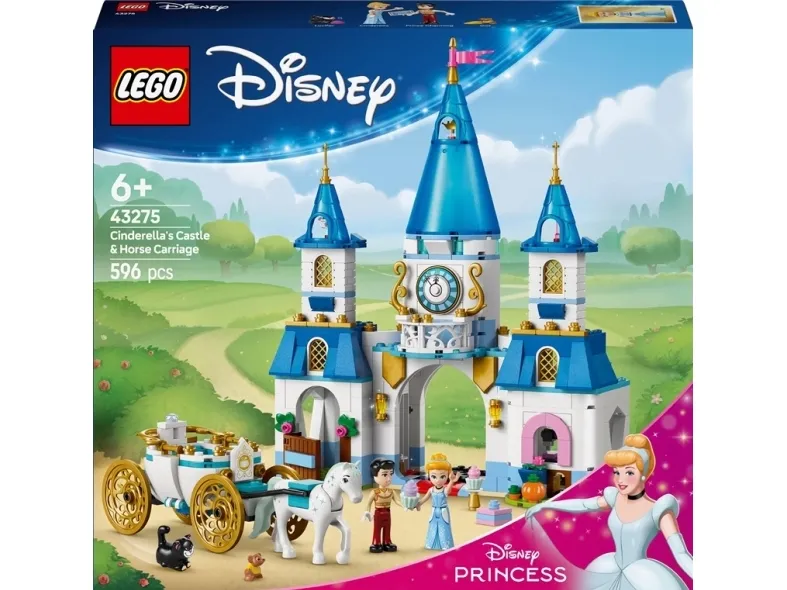 LEGO Disney Princess 43275 Askepots slot og karet