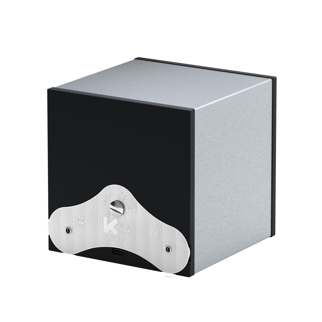 SwissKubik Masterbox Gebürstetes Aluminium - 1 Uhr