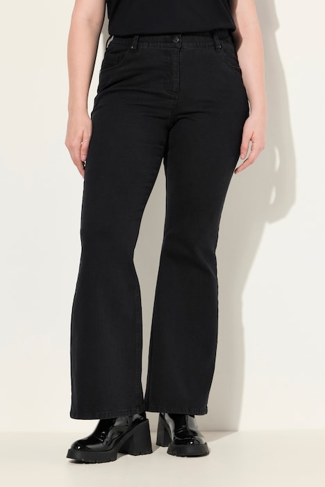 Bootcut-Jeans Marie, gerades Bein, ausgestellter Saum