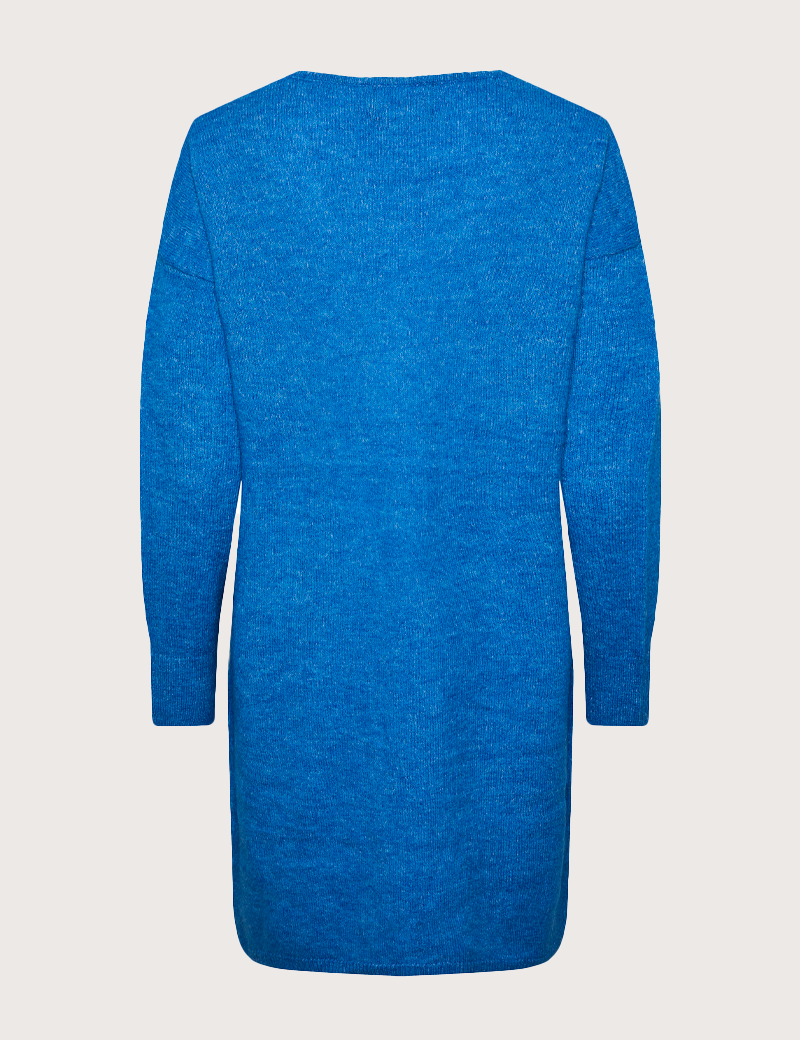 PIECES ROBE COL MANCHES LONGUES JULIANA BLEUE