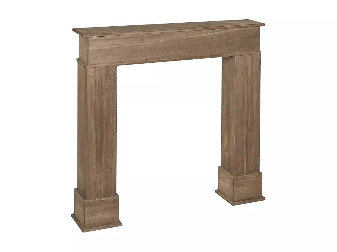 Habillage de cheminée NARNIA Marron foncé