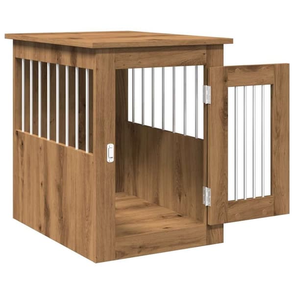 vidaXL Hundeburmøbler artisan eik 45x62x59 cm konstruert tre
