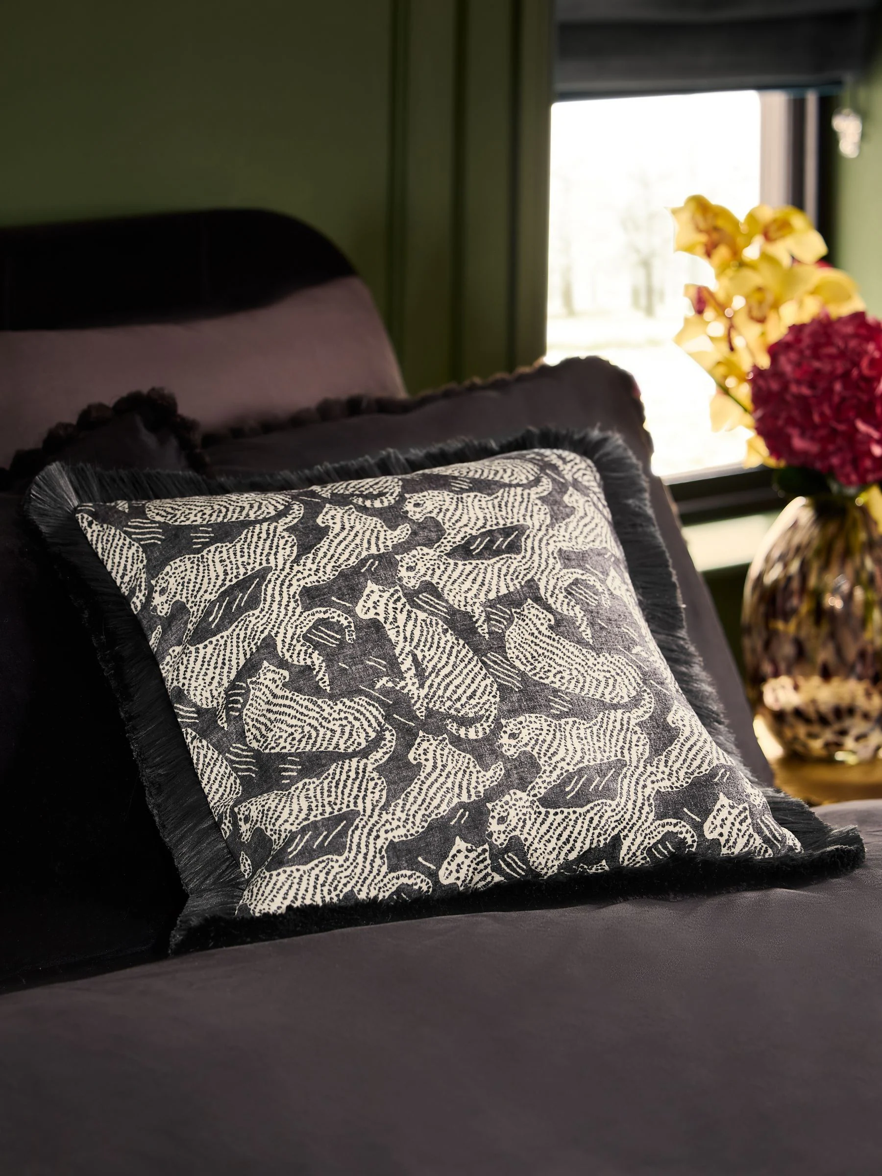 Velvet Cheetah Cushion
