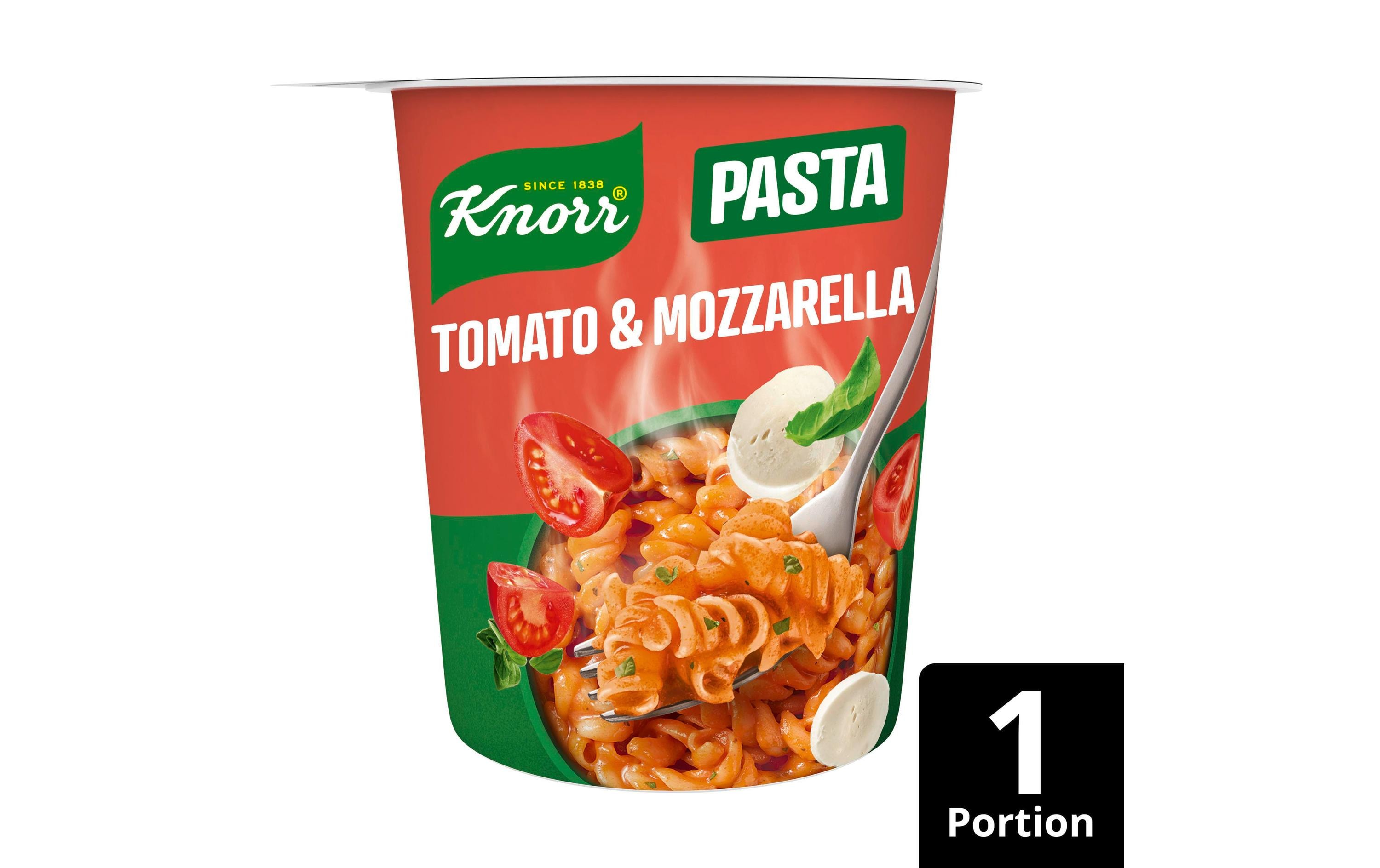 Fertiggericht Pasta Snack Tomato Mozzarella 63 gInstant Nudeln mit Tomaten-Mozzarella-Geschmack