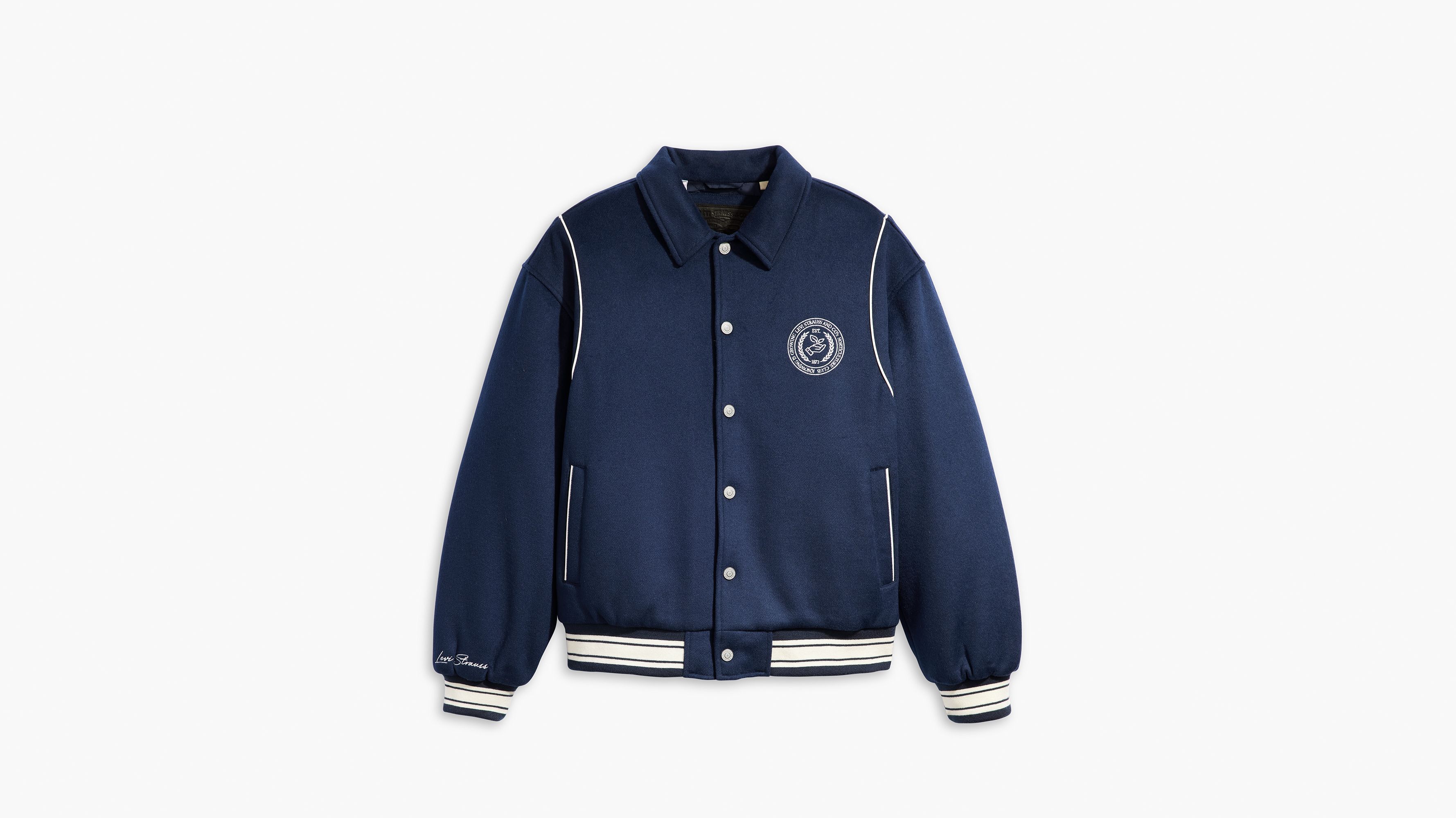 Veste Sutro Letterman - Naval Academy - Bleu