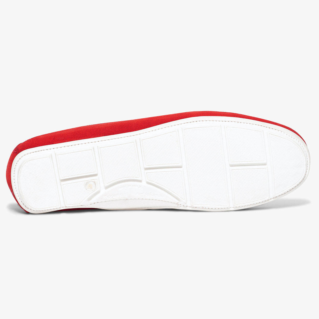 Bocage Mocassins en Velours de Cuir Symmaque rouges