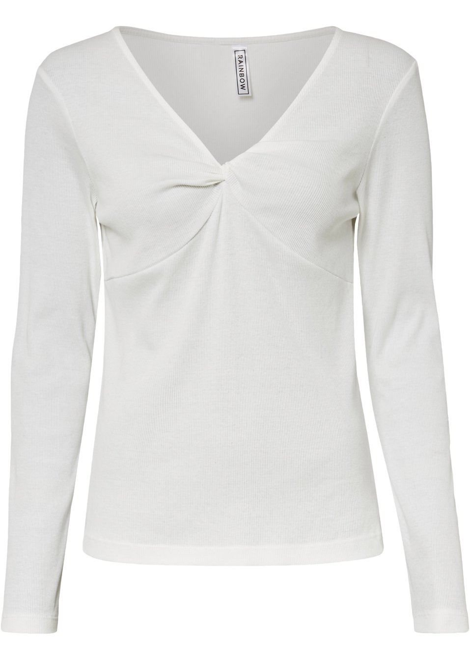 T-shirt manches longues avec détail nœud