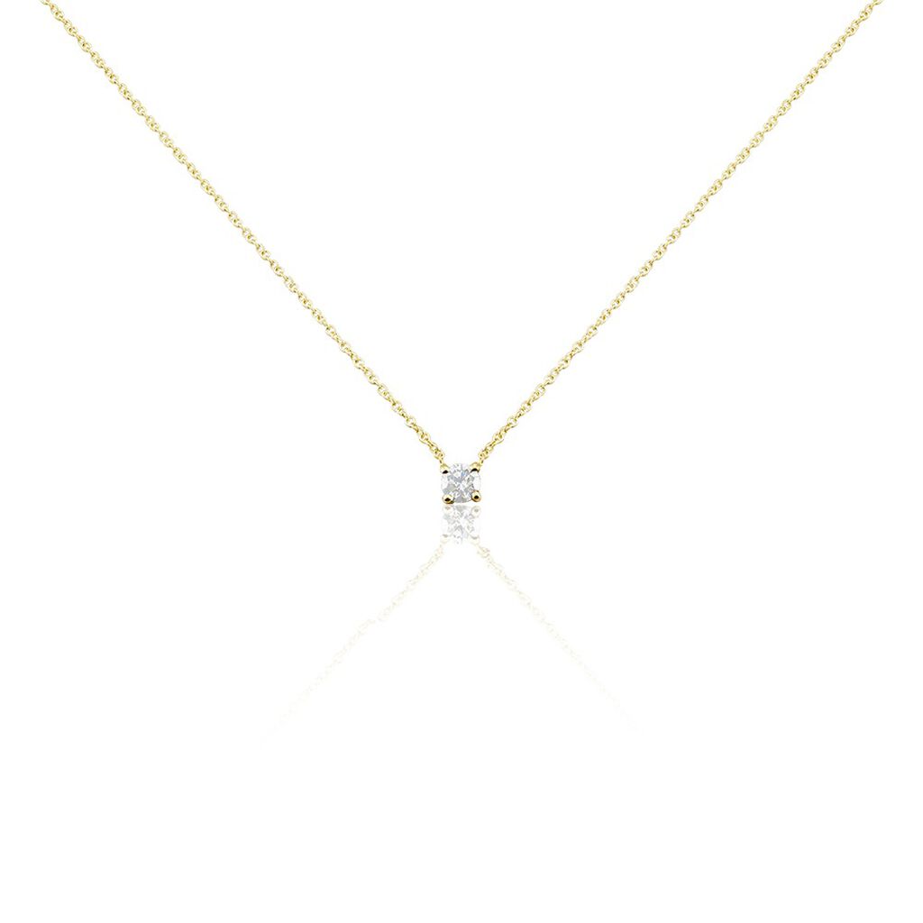Collier Or Jaune Aphrodite Et Diamant