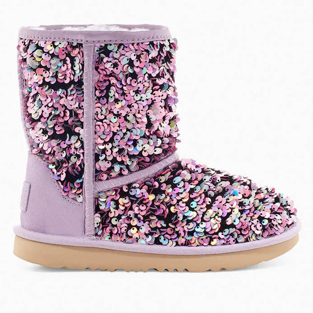 Ugg Boots fourrées Laine à Sequins Classic II Stellar rose/multicolore