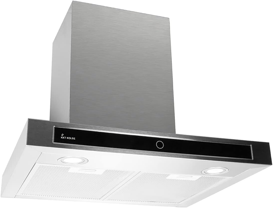 KKT KOLBE Dunstabzugshaube 60cm | Umluft Abluft | Wandhauben | Edelstahl | Schwarz Glas | Nachlaufautomatik | SensorTouch Bedienung | LED-Beleuchtung | DELTA6014TC