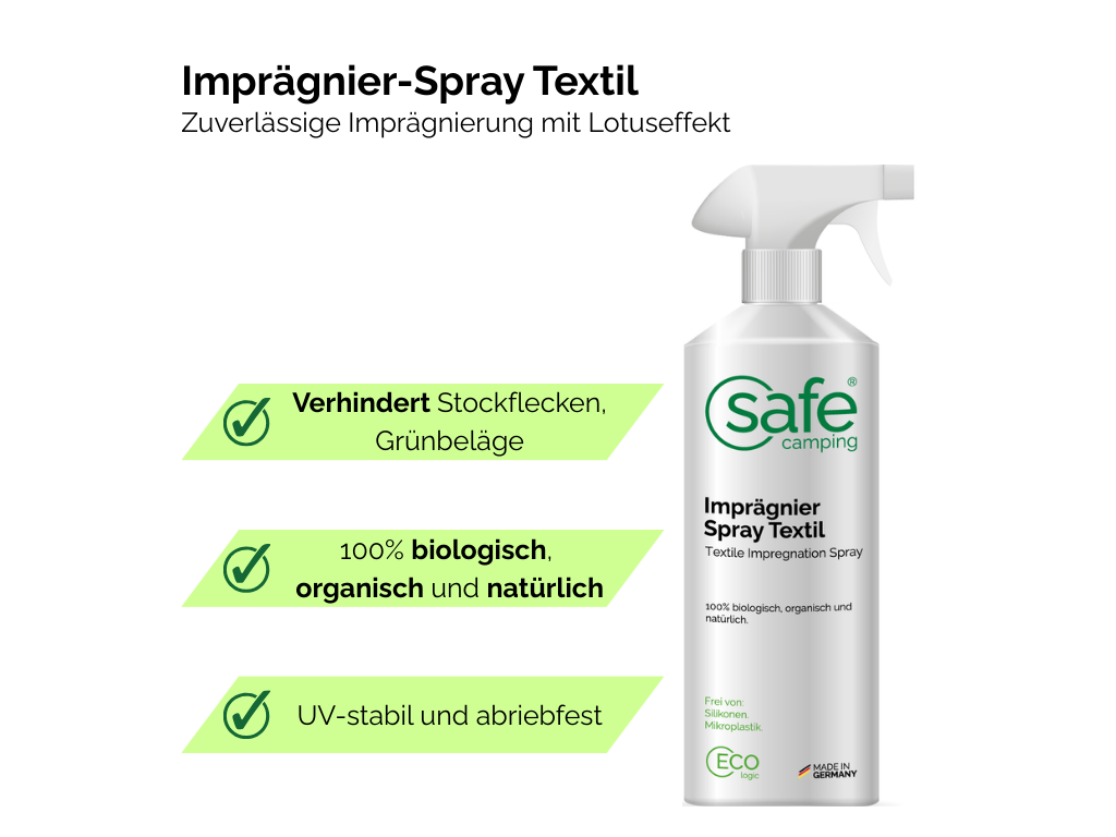 SAFE CAMPING textiel impregneer-Spray - 1 Liter