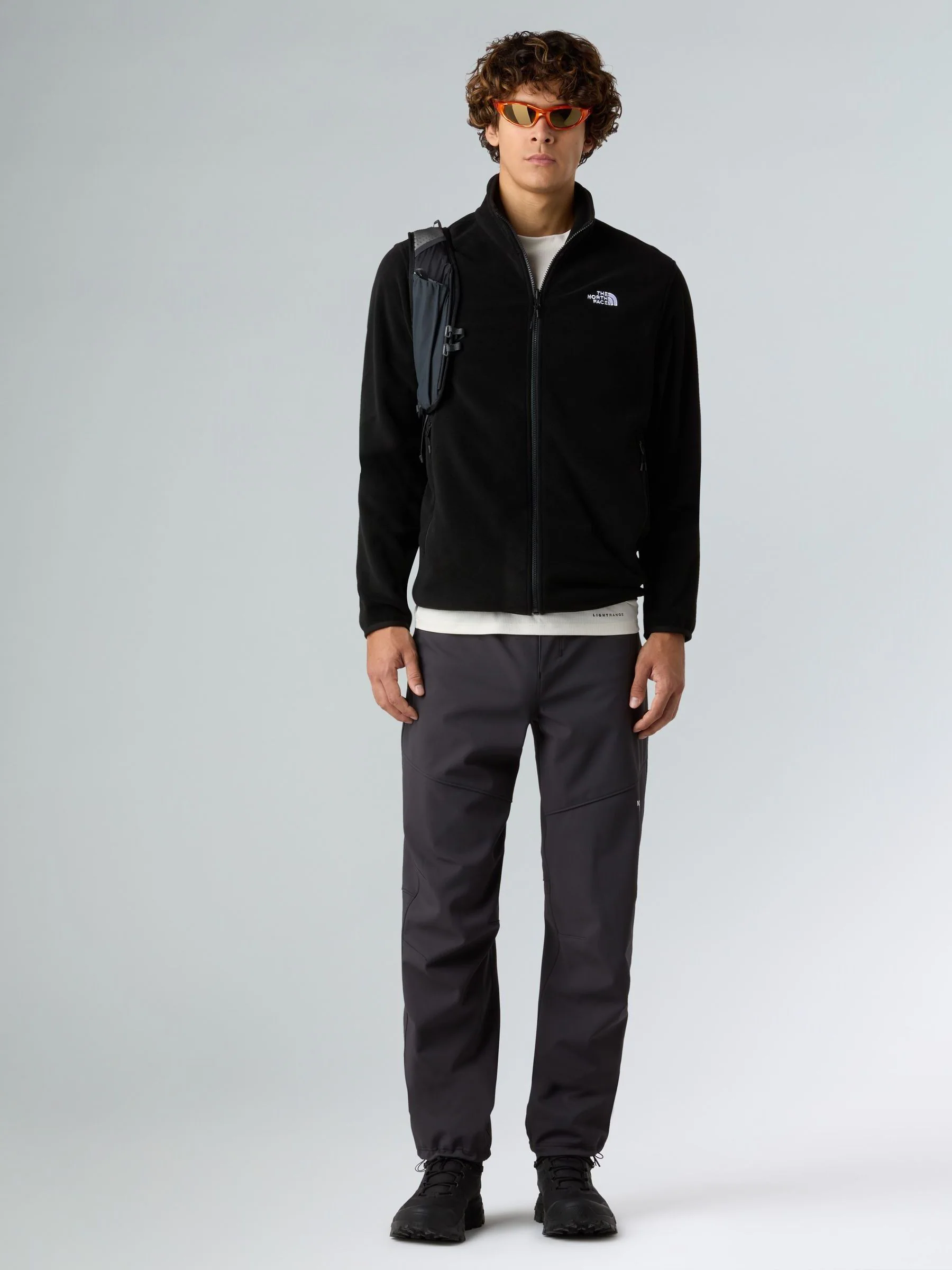Zwart - The North Face® Glacier fleece met doorlopende rits