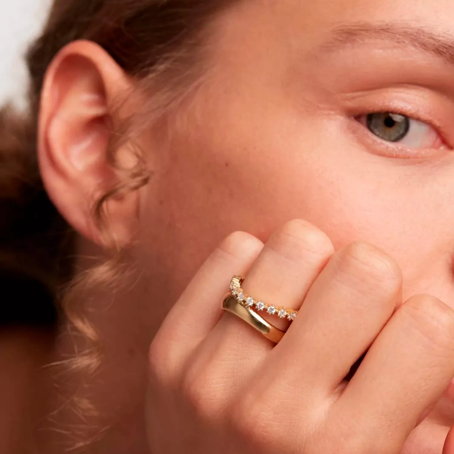 PDPAOLA Motion Ring 18 kt. Forgyldt Sølv AN01-463