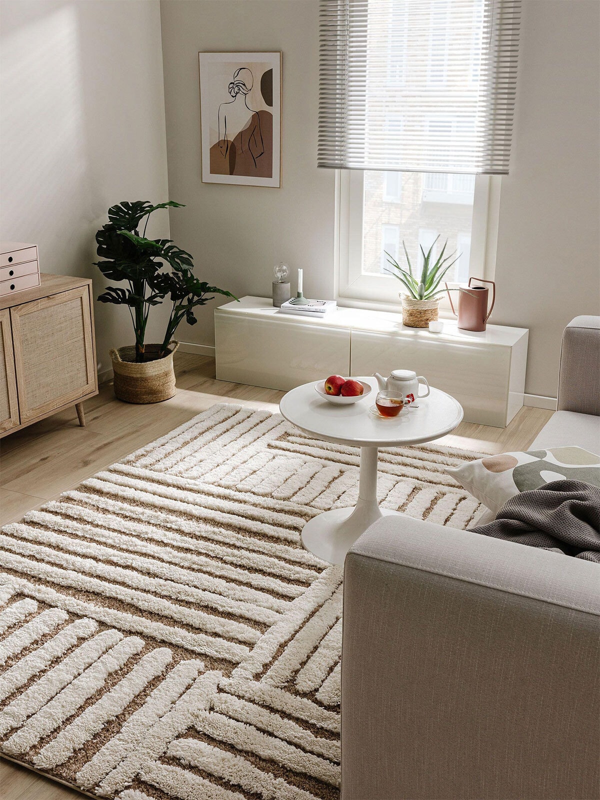 benuta POP Teppich TIBO 200 x 290 cm cream/beige
