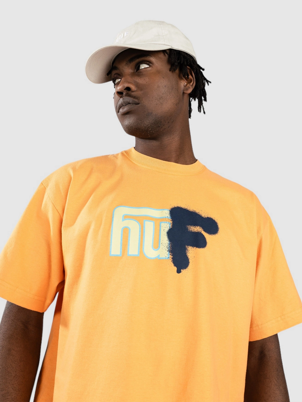 HUF Upside Downtown T-Shirt tangerine