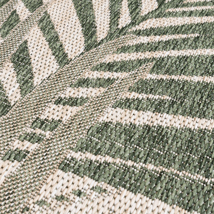 Rond buiten vloerkleed - Tiga Palm Groen