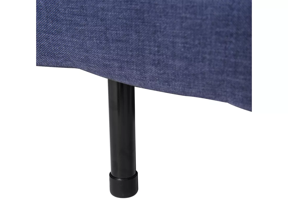 Banquette convertible 1 place en tissu bleu FARRIS