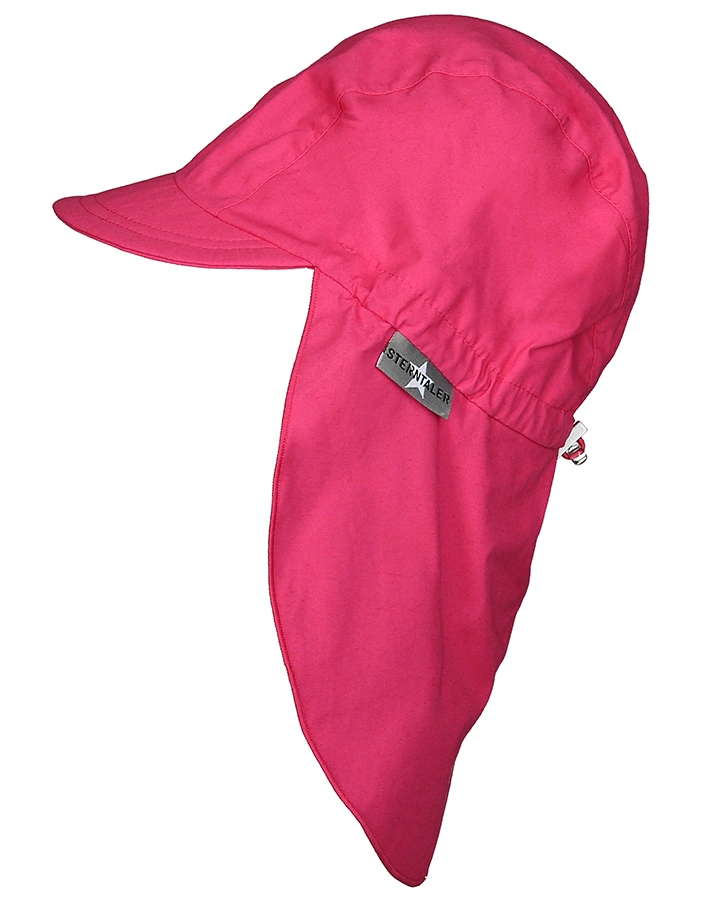 Schirmmütze BASIC mit Nackenschutz in magenta