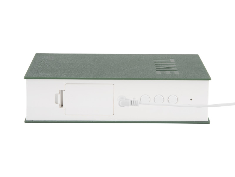 Alarm Clock Book LED KA5861WG Warm grey