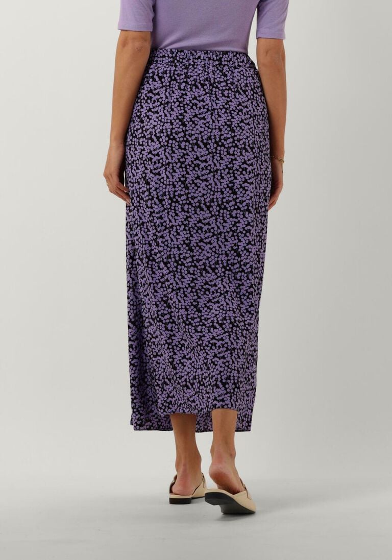 MODSTR\u00D6M paarse modstr&ouml;m midirok chesli md print skirt
