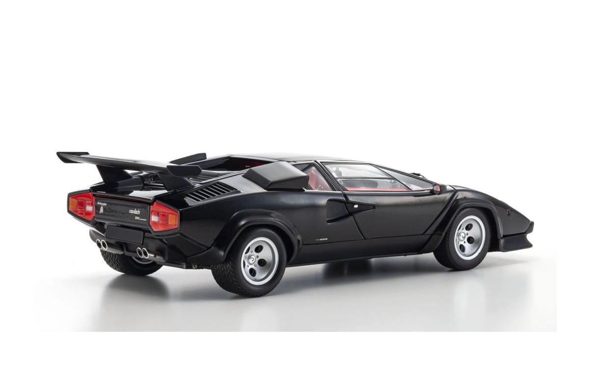 Lamborghini Countach LP5000 Quattrovalvove Schwarz, 1:18<br>Detailgetreues Modellauto für Sammler im Massstab 1:18