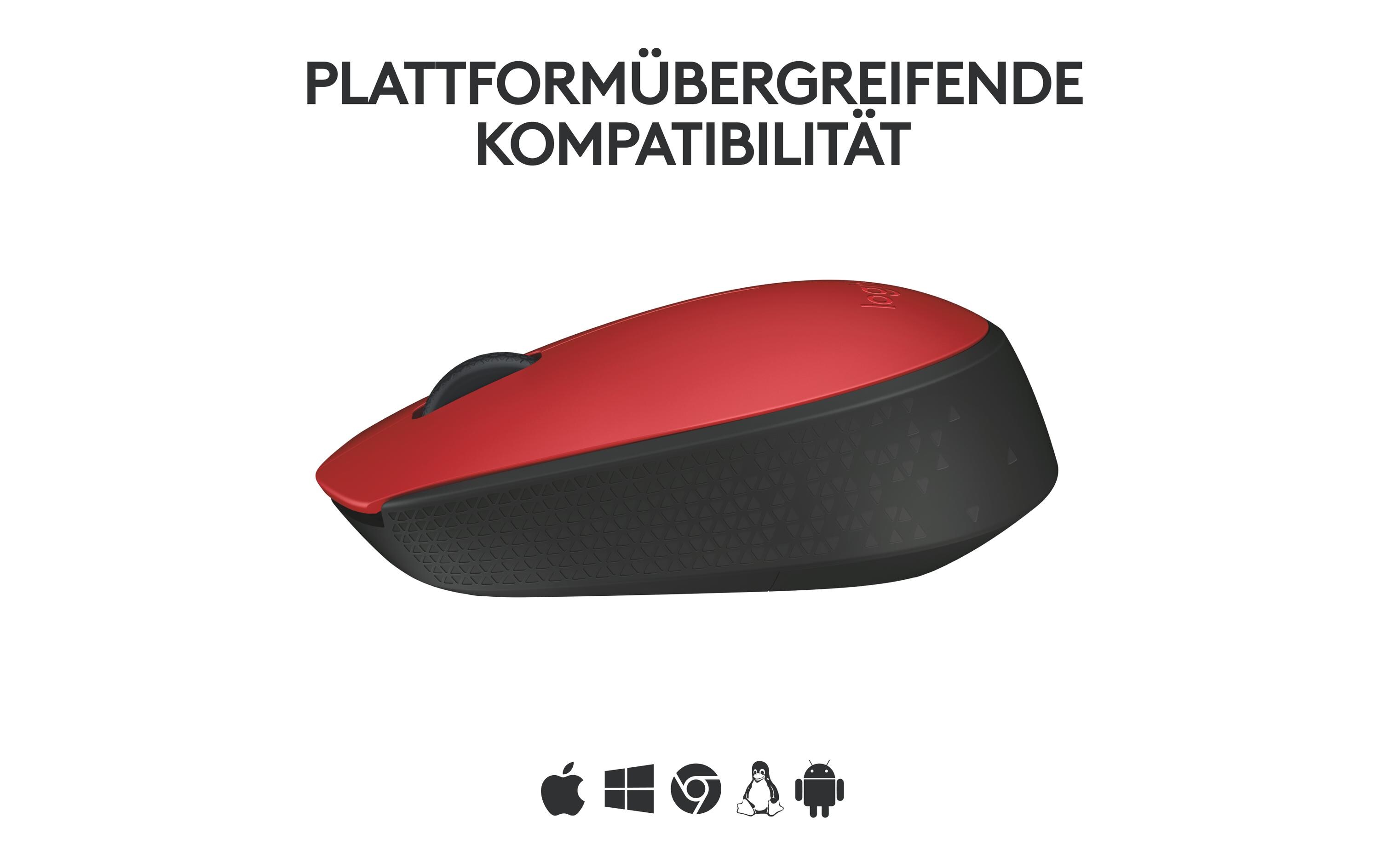 Mobile Maus M171 , kabellosKleine Wireless-Maus für Links- & Rechtshänder mit bis zu 12 Monaten Batterielaufzeit