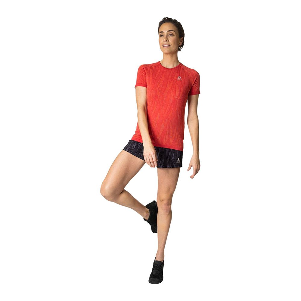 Odlo ZEROWEIGHT CERAMICOOL - Maillot Femme american beauty space dye